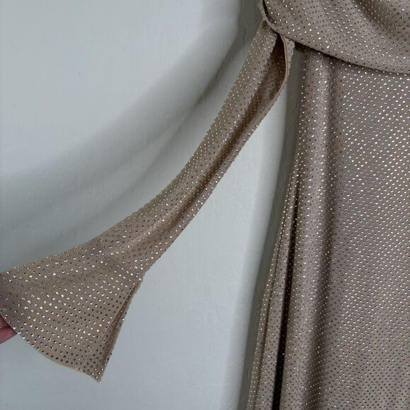 Meshki Marcel Diamante Maxi Dress Nude - Picture 9 of 12